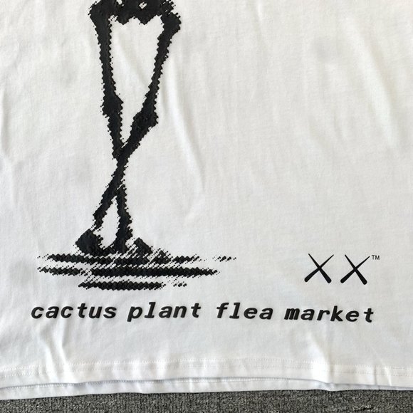 Cactus Plant Flea Market x Kaws Tees - Short Sleeve in White - Picture 3 of 7